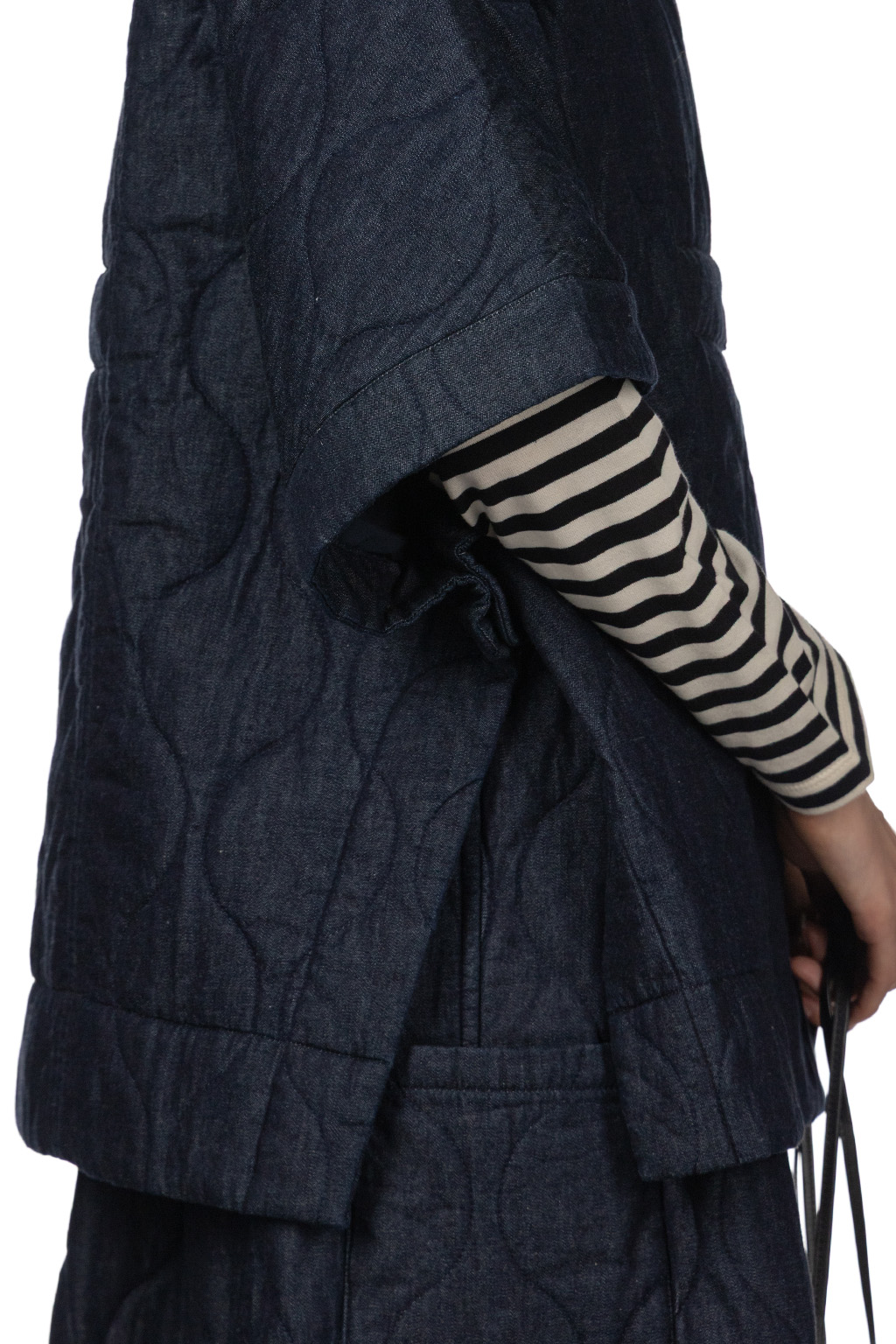 Tigre Brocante - 6oz Denim Quilted Poncho